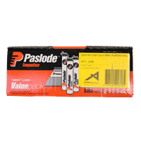 Paslode Impulse Nails 50mm x 2.87mm Round-Head DekFast Galvanised with Gas B20557V 3000 Pack 