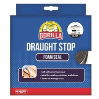 Gorilla Draught Stops Foam Seal 9mm x 3mm x 5m White