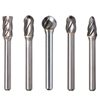 Alpha 5 Piece Tungsten Carbide Burrset - Aluminium