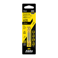 Alpha Double End Panel Drill (Card 2) 4.1mm - Gold Series