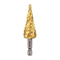 Alpha Spiral Step Drill 1/4 Inch Hex Shank 4-20mm