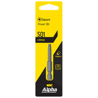 Alpha Square Driver Bit 1 x 50mm Carded