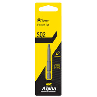 Alpha Square Driver Bit 2 x 100mm Carded