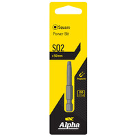 Alpha Square Driver Bit 2 x 50mm Carded