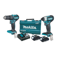 Makita 18V LXT Sub-Compact Brushless 2 Piece Hammer Drill Driver / Impact Driver Kit