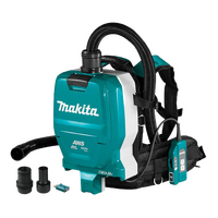 Makita 18Vx2 (36V) LXT Brushless Backpack Vacuum With 1.5m Hose & AWS Adaptor & Other Accessories