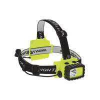 RED NIGHTSTICK Intrinsically Safe Headlamp Dual Light 175 Lumens Hi Vis Yellow, with Night Vision Red Light (5456)