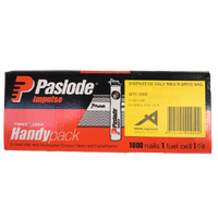Paslode Impulse Nails 60mm x 2.87mm Round-Head Plygrip Ring Galvanised with Gas B20575 1000 Pack