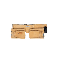 OX Trade Heavy Duty Suede Leather Double Pocket Tool Belt