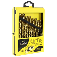 Alpha Drill Set Slim Box Metric 1-13mm