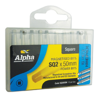 Alpha Square Insert Bit 2 x 25mm Handipack (10)