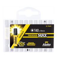 Alpha ThunderMax Bit Torx 40 x 50mm Handipack